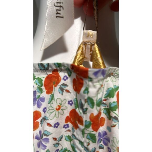 By Timo Floral Cotton Long Sleeve Maxi Dress Size Medium - Picture 6 of 7